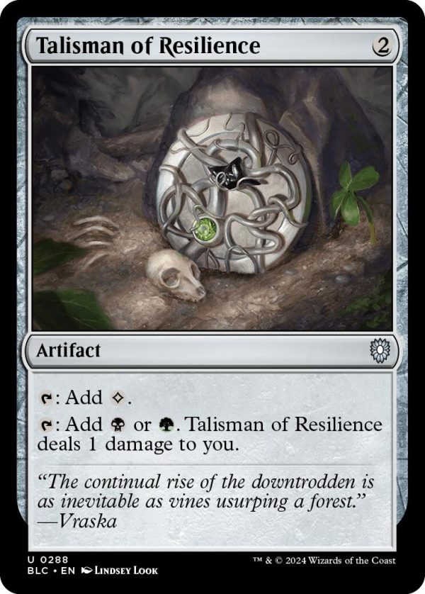 Talisman of Resilience [Bloomburrow Commander] Discount