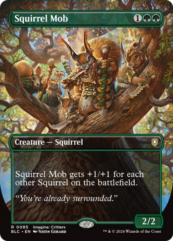 Squirrel Mob (Borderless) [Bloomburrow Commander] Online Sale