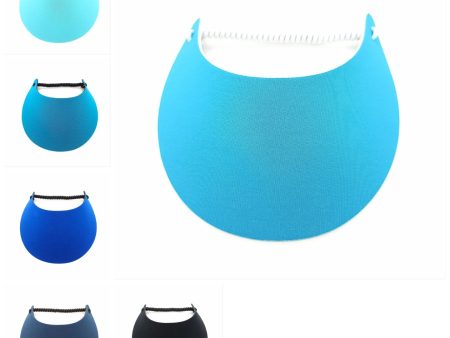 Blues and Black Solid Colors Foam Sun Visor For Discount