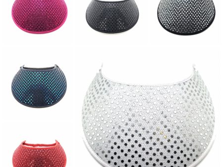 Trimmed Glitz Foam Sun Visor For Cheap