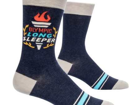 BlueQ Men Crew Socks Olympic Long Sleeper Fashion