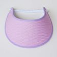 Trimmed Polka Dot Print Foam Sun Visor Fashion