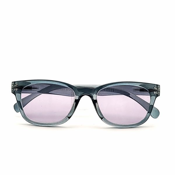 Nifty Fully Magnified Wayfarer Keyhole Reading Sunglasses in Two Colors Online Sale