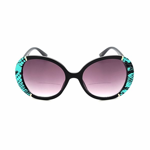 Circled Women s Large Snake Skin Bifocal Reading Sunglasses For Cheap