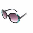 Circled Women s Large Snake Skin Bifocal Reading Sunglasses For Cheap