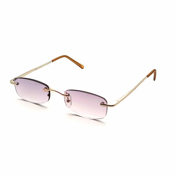 Last Chance Confab Small Rimless Reading Sunglasses with Fully Magnified Lenses Hot on Sale