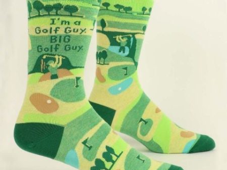 BlueQ Men Crew Socks I m A Golf Guy. BIG Golf Guy. For Sale