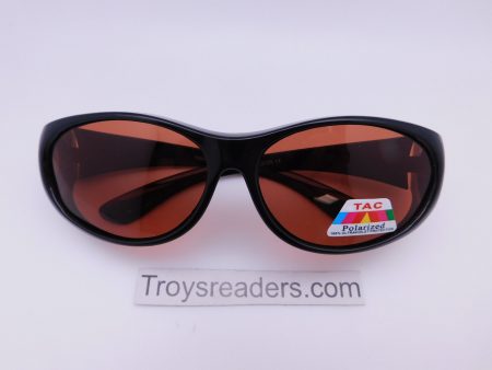 Polarized Fit Overs in Black with Amber Lens Discount