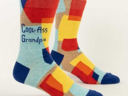 BlueQ Men Crew Socks Cool Ass Grandpa Hot on Sale