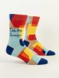 BlueQ Men Crew Socks Cool Ass Grandpa Hot on Sale