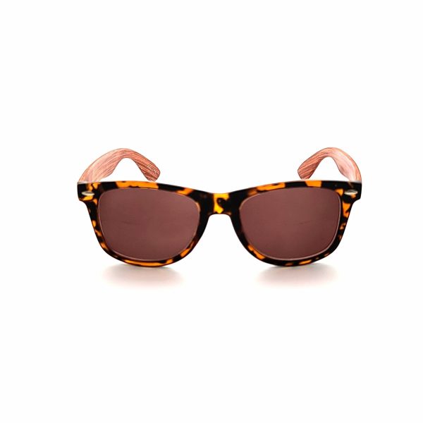 Last Chance Blast Fully Magnified Wayfarer Wood Temple Reading Sunglasses Online now