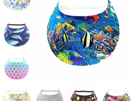 Ocean Life Patterns Foam Sun Visor Hot on Sale