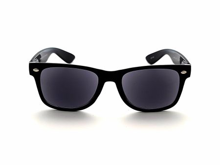 Crack up Men s Wayfarer Reading Sunglasses with Fully Magnified Lenses For Sale