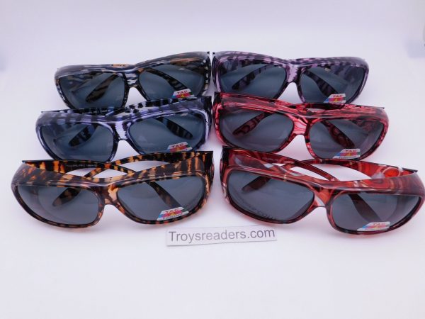 63MM Polarized Transparent Swirl Fit Overs in Six Designs Online