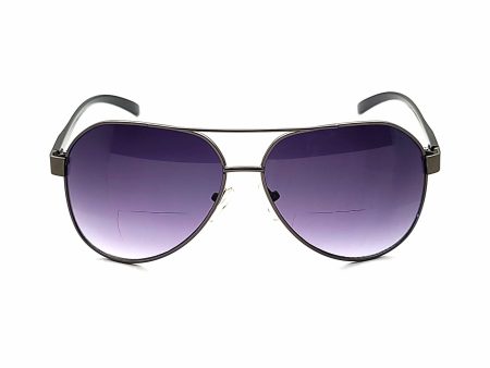 Brody Metal Aviator Bifocal Reading Sunglasses Supply