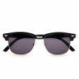 The Lowdown Clubmaster Reading Sunglasses with Fully Magnified Lenses Fashion