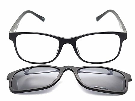 Dreamboat Rectangular Bifocal Reading Glasses with Magnetic Polarized Clip Online now