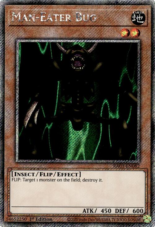 Man-Eater Bug (Platinum Secret Rare) [RA03-EN082] Platinum Secret Rare Discount