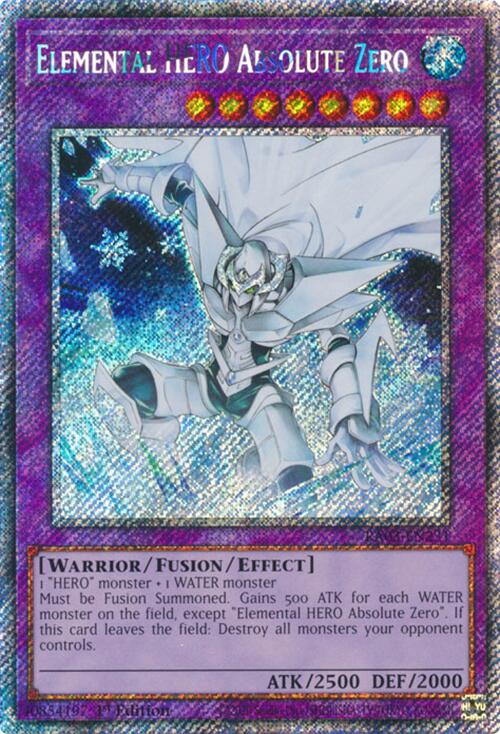 Elemental HERO Absolute Zero (Platinum Secret Rare) [RA03-EN231] Platinum Secret Rare on Sale